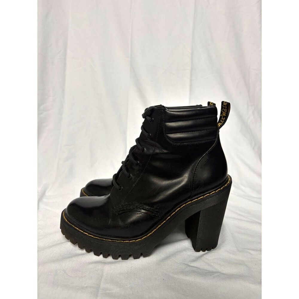 Dr. Martens "Persephone" Black Heeled Boots